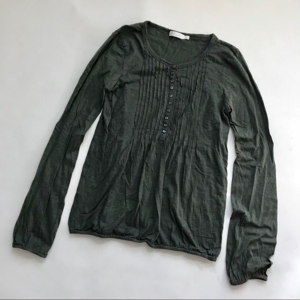 Anthropology / Luxury Apparel Balloon Sleeve Tee